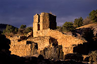New Mexico: Jemez, Jemez State Monument, ruins of Towa Pueblo of Hemish Indians, November