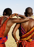 Maasai athletes, Amboseli NP