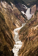 Lower Yellowstone Falls and Canyon, Mississippi River Basin, Wyoming