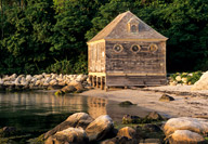 New York: Fisher’s Island, boat house, July